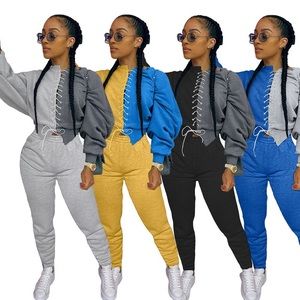 Spliced Color Bat Sleeve Blouse Casual Pants Suit
